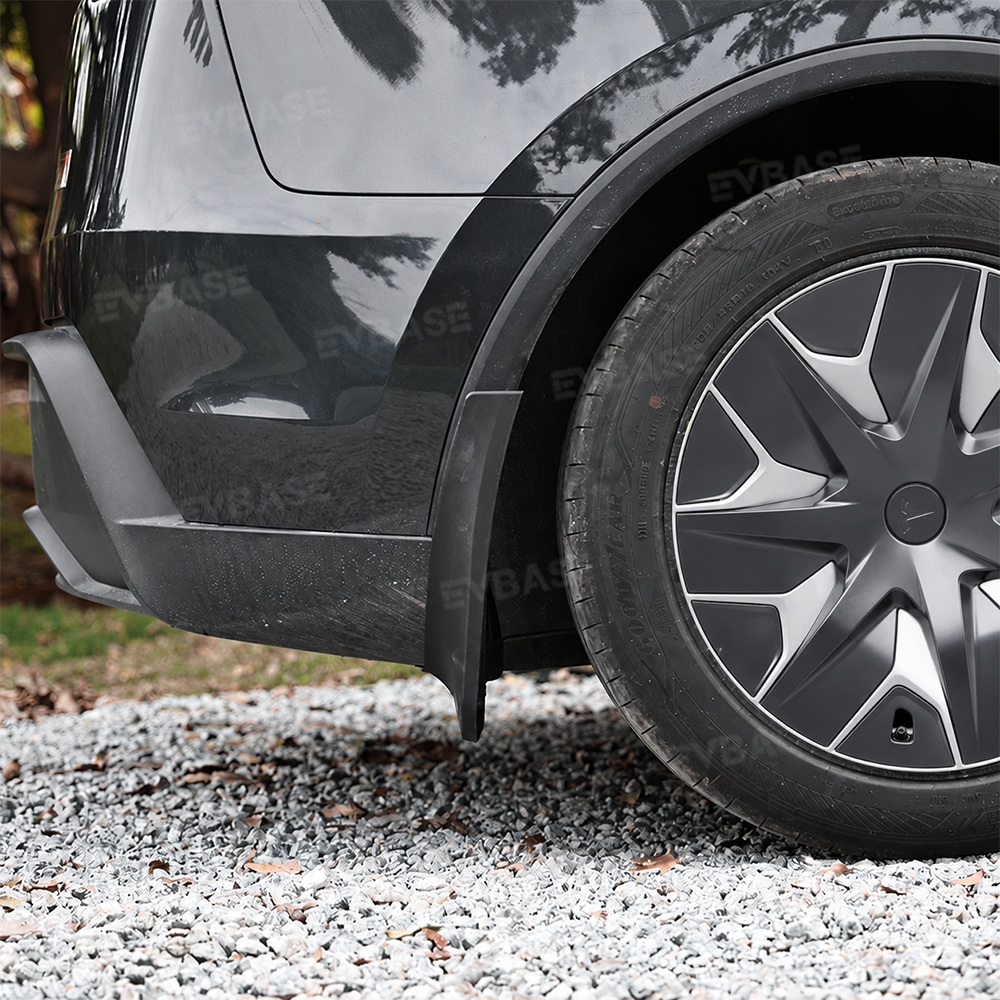 Model Y L Mud Flaps No-Drill Front & Rear Fender Splash Guards TPE All-Weather Protection