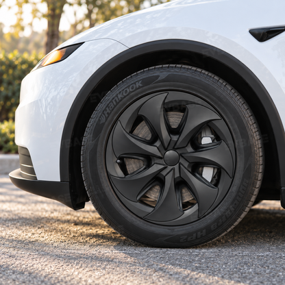 Model Y Juniper Standard 18inch Wheel Covers Turbine Blade Style Hubcaps 4PCS