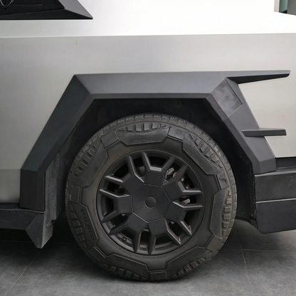 Cybertruck Body Kit Front Bumper Lip &  Fender Flares Cover & Rear Diffuser & Rear Spoiler for Tesla