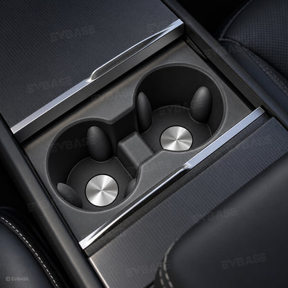 Model Y Juniper/ 3 Highland/ Y L Cup Holder Center Console Silicone Cup Holder Insert for Tesla Water Bottle Organizer