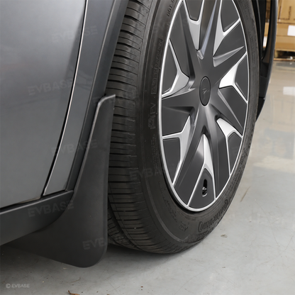 Model Y L Mud Flaps No-Drill Front & Rear Fender Splash Guards TPE All-Weather Protection