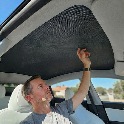 Model Y Juniper/ 3 Highland Glass Roof Sunshade Heat Insulation UV Protection Sun Visor OEM-Style Sunroof & Rear Window Sun Shade