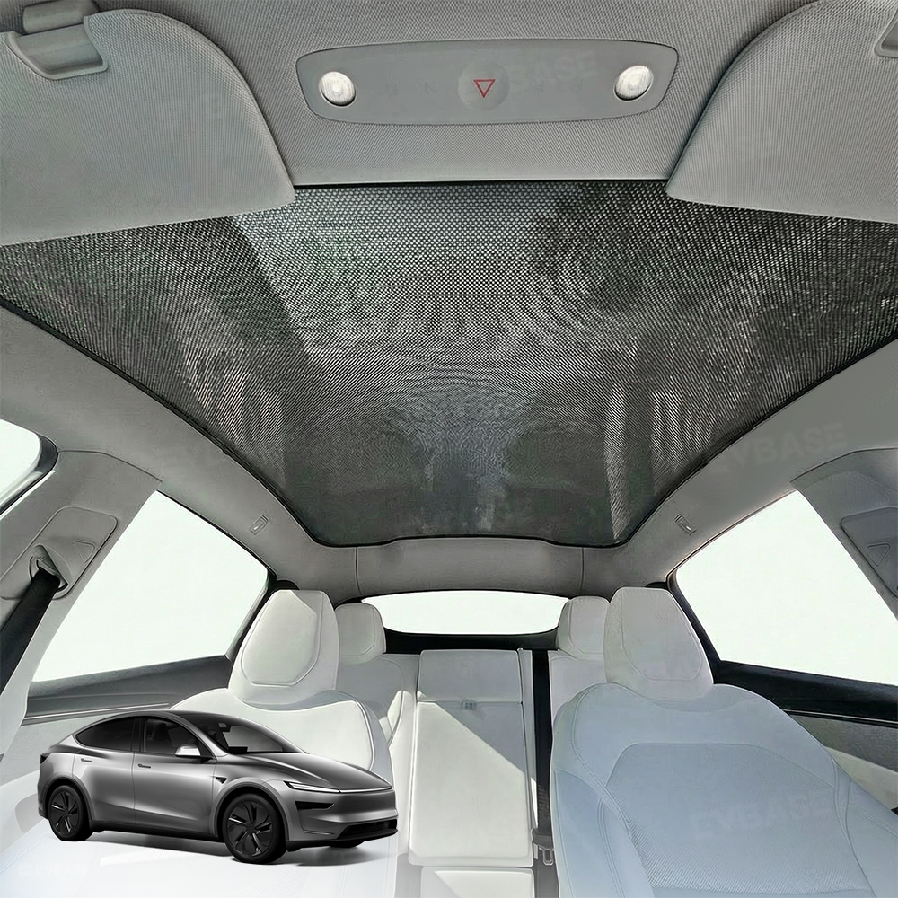 Model Y Juniper/ 3 Highland Glass Roof Sunshade Heat Insulation UV Protection Sun Visor OEM-Style Sunroof & Rear Window Sun Shade