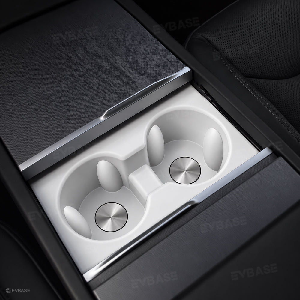 Model Y Juniper/ 3 Highland/ Y L Cup Holder Center Console Silicone Cup Holder Insert for Tesla Water Bottle Organizer