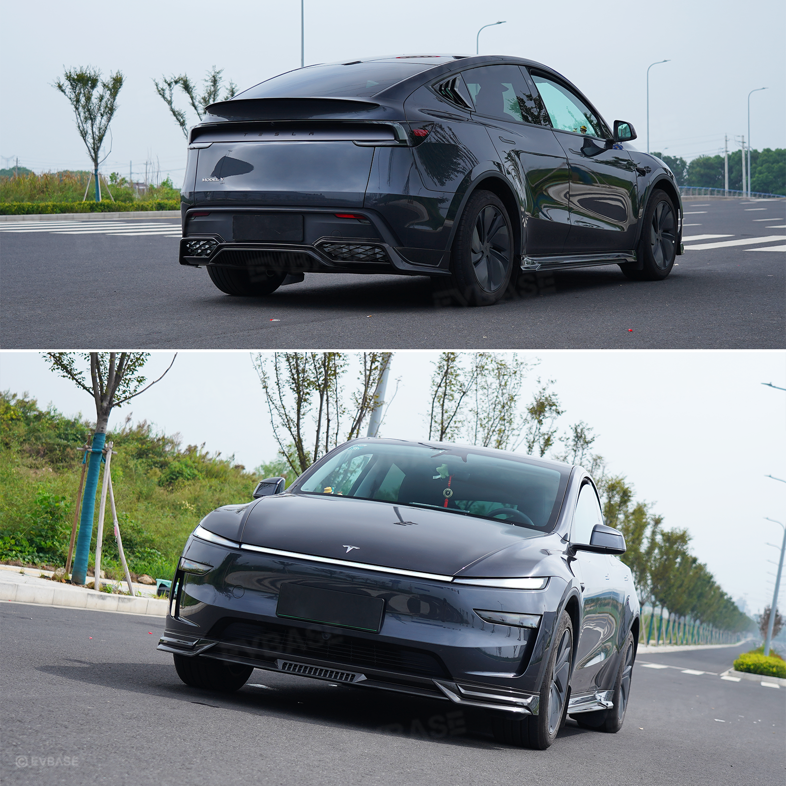 Model Y Juniper Body Kit Aggressive Aero Style Front Lip & Rear Diffuser & Side Skirts