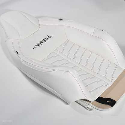 Cybertruck Seat Covers Futuristic Armor-Style Seat Protector Premium NAPPA Leather Interior Upgrade