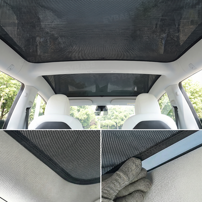 Model Y Juniper/ 3 Highland Glass Roof Sunshade Heat Insulation UV Protection Sun Visor OEM-Style Sunroof & Rear Window Sun Shade