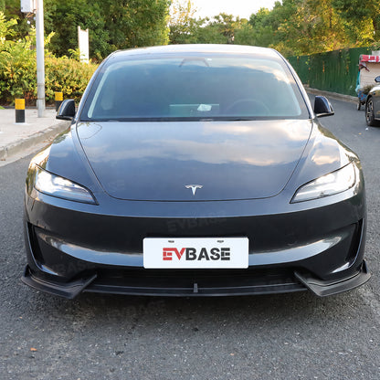 Model 3 Highland Performance Front Lip V‑Style Front Bumper Lip Apron Splitter