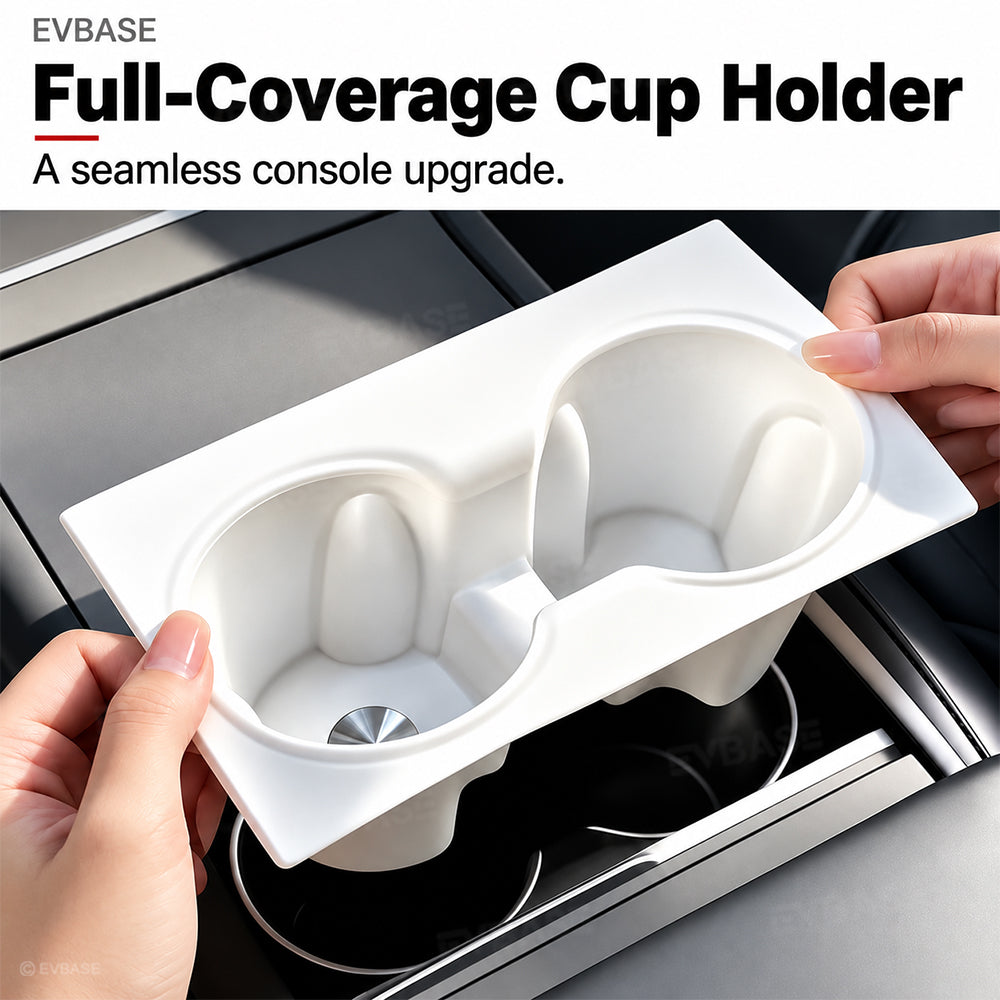 Model Y Juniper/ 3 Highland/ Y L Cup Holder Center Console Silicone Cup Holder Insert for Tesla Water Bottle Organizer