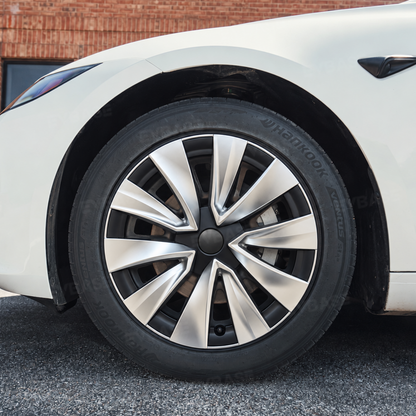 Model 3 Standard 18" Prismata Wheel Covers Multi-Spoke Style Hubcaps