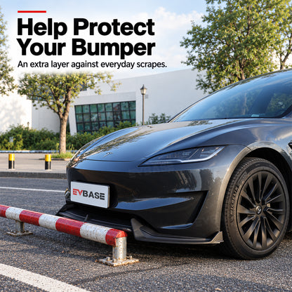 Model 3 Highland Performance Front Lip V‑Style Front Bumper Lip Apron Splitter