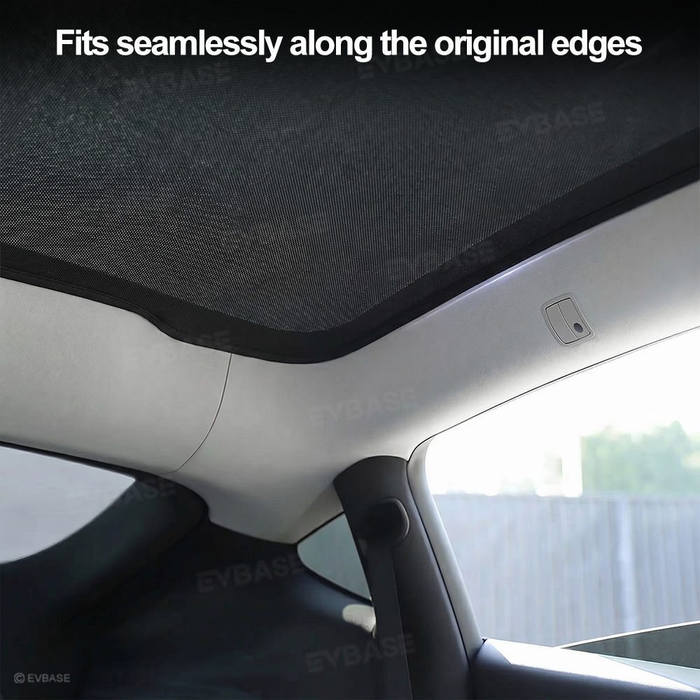 Model Y Juniper/ 3 Highland Glass Roof Sunshade Heat Insulation UV Protection Sun Visor OEM-Style Sunroof & Rear Window Sun Shade