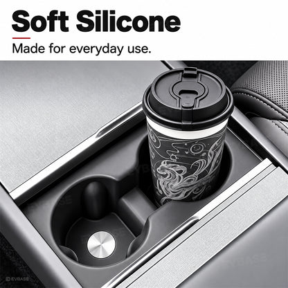 Model Y Juniper/ 3 Highland/ Y L Cup Holder Center Console Silicone Cup Holder Insert for Tesla Water Bottle Organizer