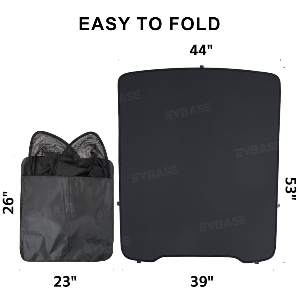 Model Y Juniper/ 3 Highland Glass Roof Sunshade Heat Insulation UV Protection Sun Visor OEM-Style Sunroof & Rear Window Sun Shade