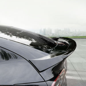EVBASE Tesla Genuine Carbon Fiber Model 3 Y Rear Spoiler Trunk Huge Spoiler Wing