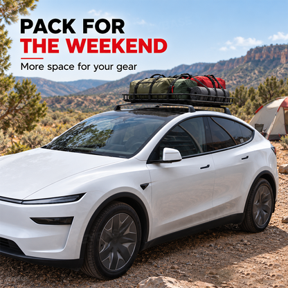 Model Y L Roof Rack Cross Bar Aluminum Alloy Lockable Cargo Carrier Rails