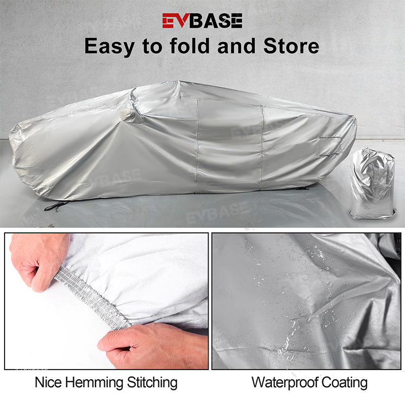 Cybertruck Full Car Covers Waterproof Sliver Coating All Weather Outdoor Protection Exterior Accessories for Tesla