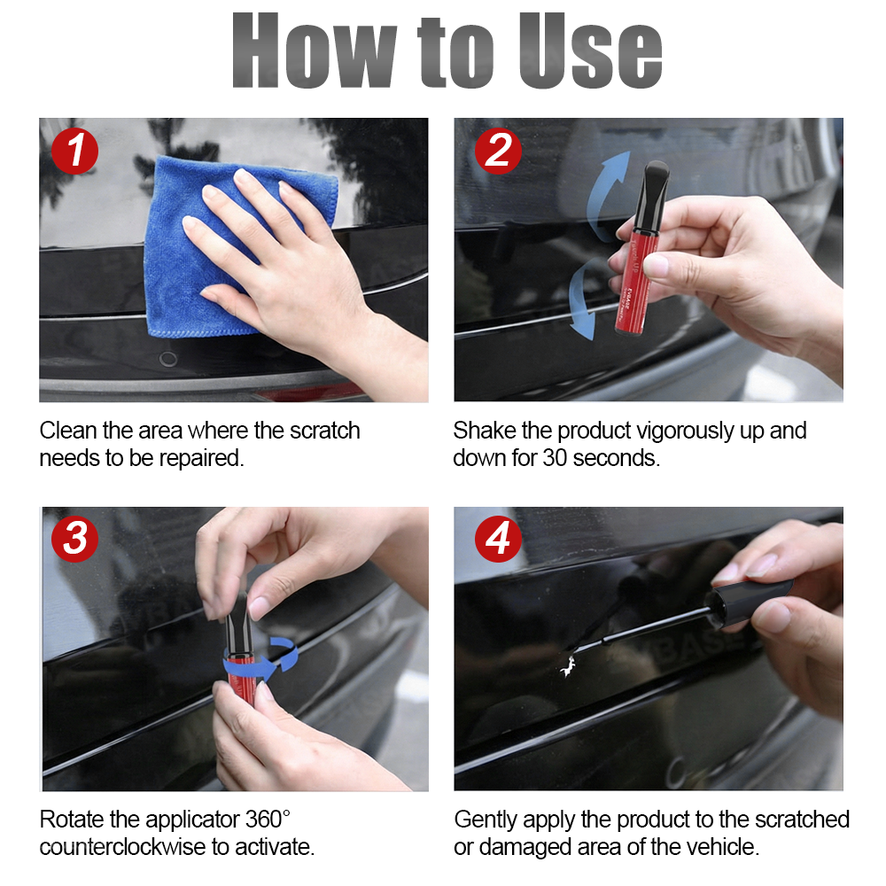 Color Paint Repair Pen for Tesla Model Y/3/S/X OEM Touch-Up Paint Pen Scratch Repair