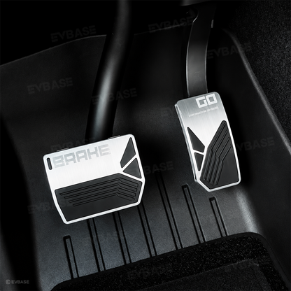 Model Y/ YL/ 3 Aluminum Alloy Brake & Accelerator Pedal Covers Non-Slip Foot Pedals Pads Set