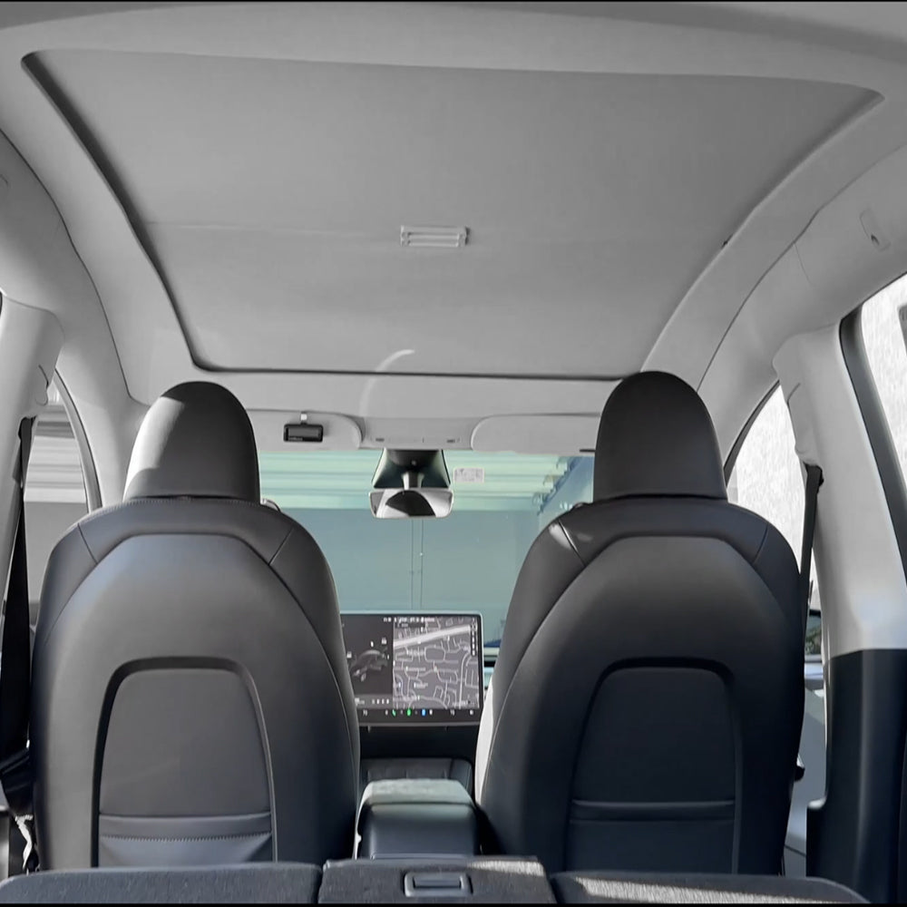 Tesla Model Y Retractable Sunshade Glass Roof Sunshade with Roll