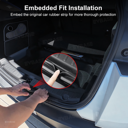 Model Y Juniper Rear Bumper Protector Anti-Scratch TPE Trunk Sill Protector Mat for Tesla