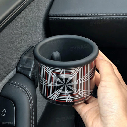 Model Y Juniper/ Y L ABS Side Door Cup Holder Plaid Style Storage Drink Holder