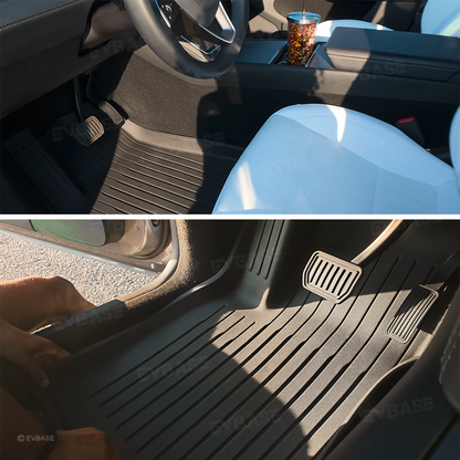 Model Y Juniper Floor Mat TPE Anti-Slip Trunk Mat Cargo Liner Back Seat Cover All Weather Protection