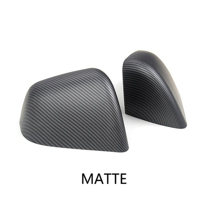 Model 3 Y Rearview Mirror Cover ABS Plastic Carbon Fiber Cover for Tesla