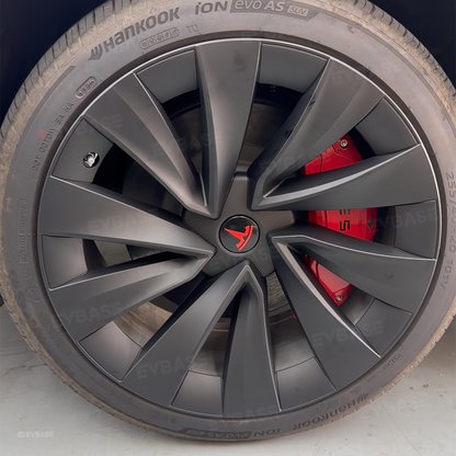 Wheel Covers for Tesla Model Y Juniper 20 Inch Helix 2.0 Wheels Matte Black Wheel Hubcaps