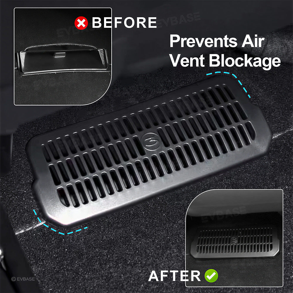 Model 3 Highland Under Seat Air Vent Cover Backseat Air Flow Outlet Protector