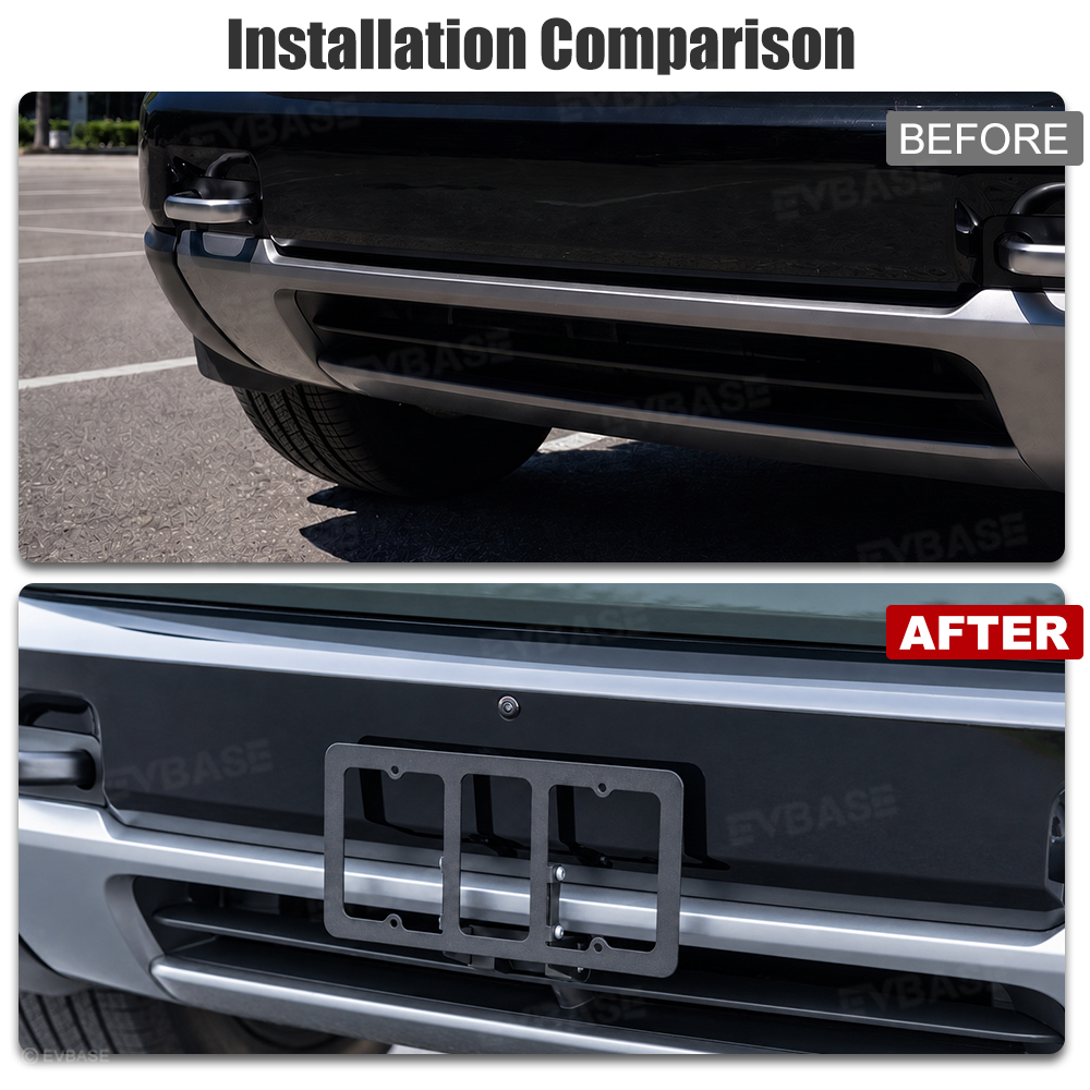Front License Plate Frame for Rivian R2 License Plate Mount No-Drill Aluminum Holder