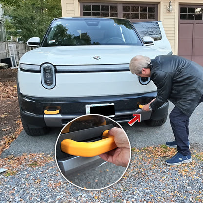 Front Bumper Tow Hook Covers for Rivian R2 Silicone Tow Hook Protector