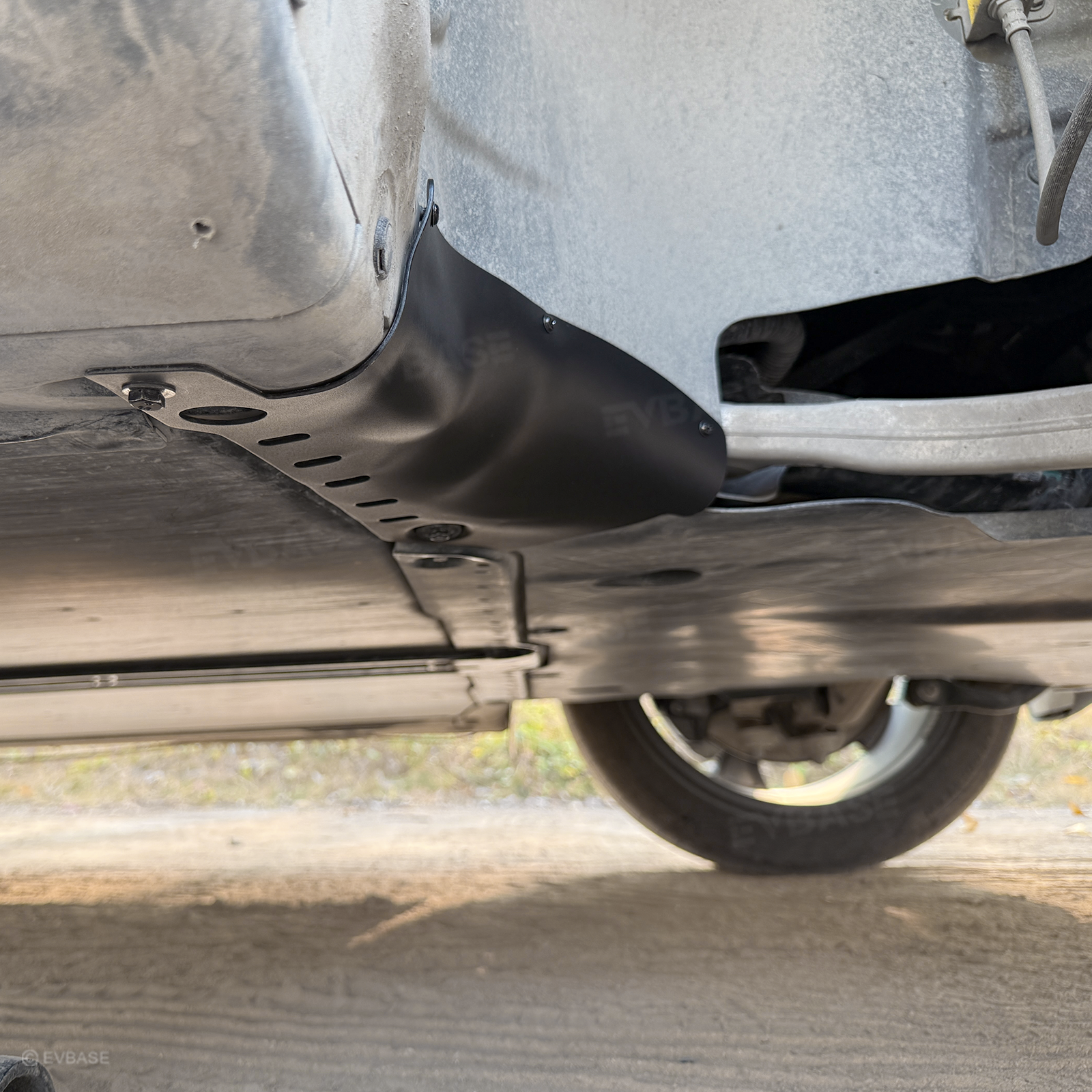 Model 3/Y Coolant Line Skid Plate Protection Guards Lower Chassis Coolant Pipe Protection Cover (Powder Coated)-Carbon Steel