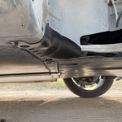 Model 3/Y Coolant Line Skid Plate Protection Guards Lower Chassis Coolant Pipe Protection Cover (Powder Coated)-Carbon Steel