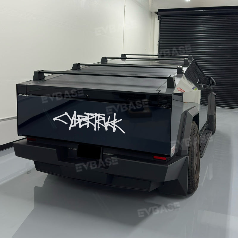 Tesla Cybertruck Tailgate Graffiti Logo Vinyl Decal Rear Trunk Accesso