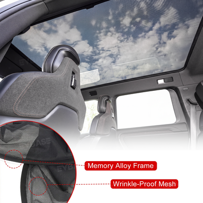 Panoramic Glass Roof Sunshade for Rivian R2 Sunroof Shade UV Protection & Heat Insulation