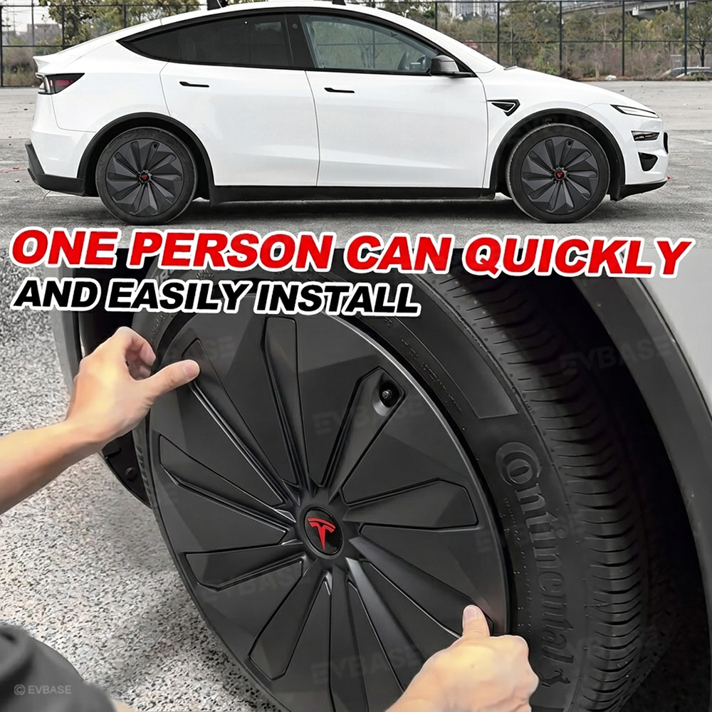 Model Y Juniper Wheel Covers 19 Inch Aero Turbine Style Hubcaps