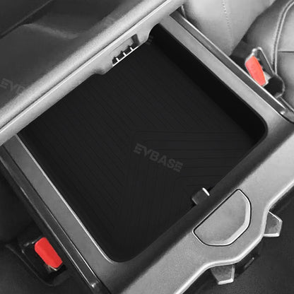 R1T/ R1S Rear Armrest Organizer Silicone Liner Non-Slip Mat Center Console Storage Box Tray for Rivian
