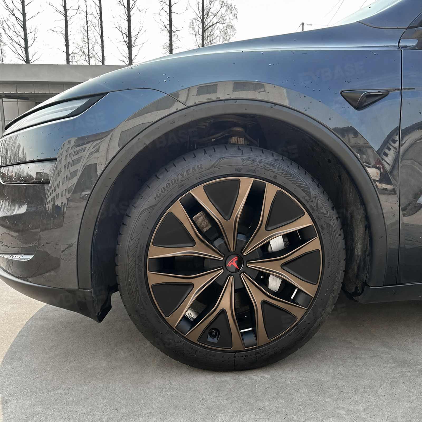 Model Y L Wheel Covers 19" Mecha Wheels Hubcaps Inspired By Model Y Performance