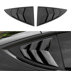 Tesla Model 3 Y Rear Side Window Louvers Air Vent Scoop Louvers Covers Carbon Fiber 2pcs