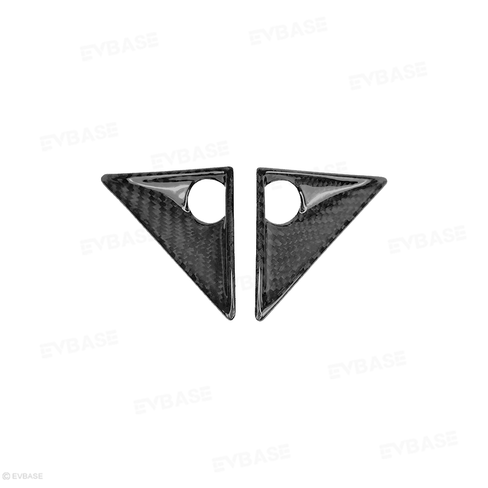 Cybertruck Front Fender Real Carbon Fiber Camera Applique Overlays