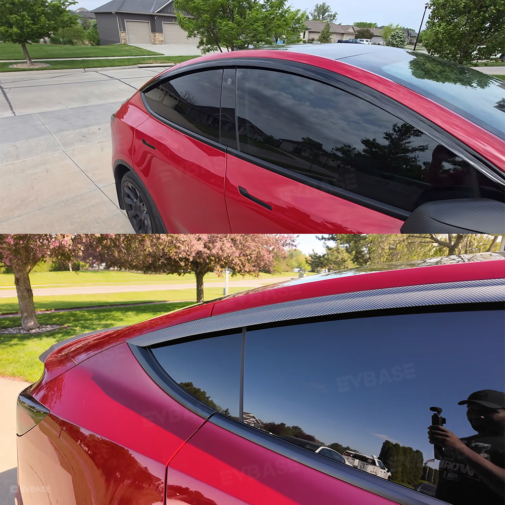 Model Y/ Y Juniper Rain Guards Side Window Visors ABS Wind Deflectors for Tesla
