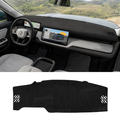 Dashboard Cover for Rivian R2 Anti-Glare Suede Dash Mat Non-Slip Sun Protection