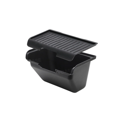 Rear Center Console Storage Box for Rivian R2 Rear Seat Organizer Trash Can