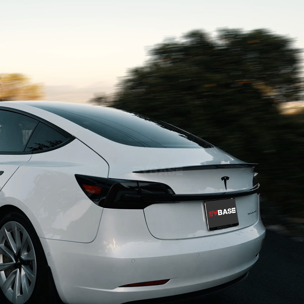 Tesla Model 3 Spoiler Real Carbon Fiber Rear Spoiler Model 3 Performance Version Spoiler