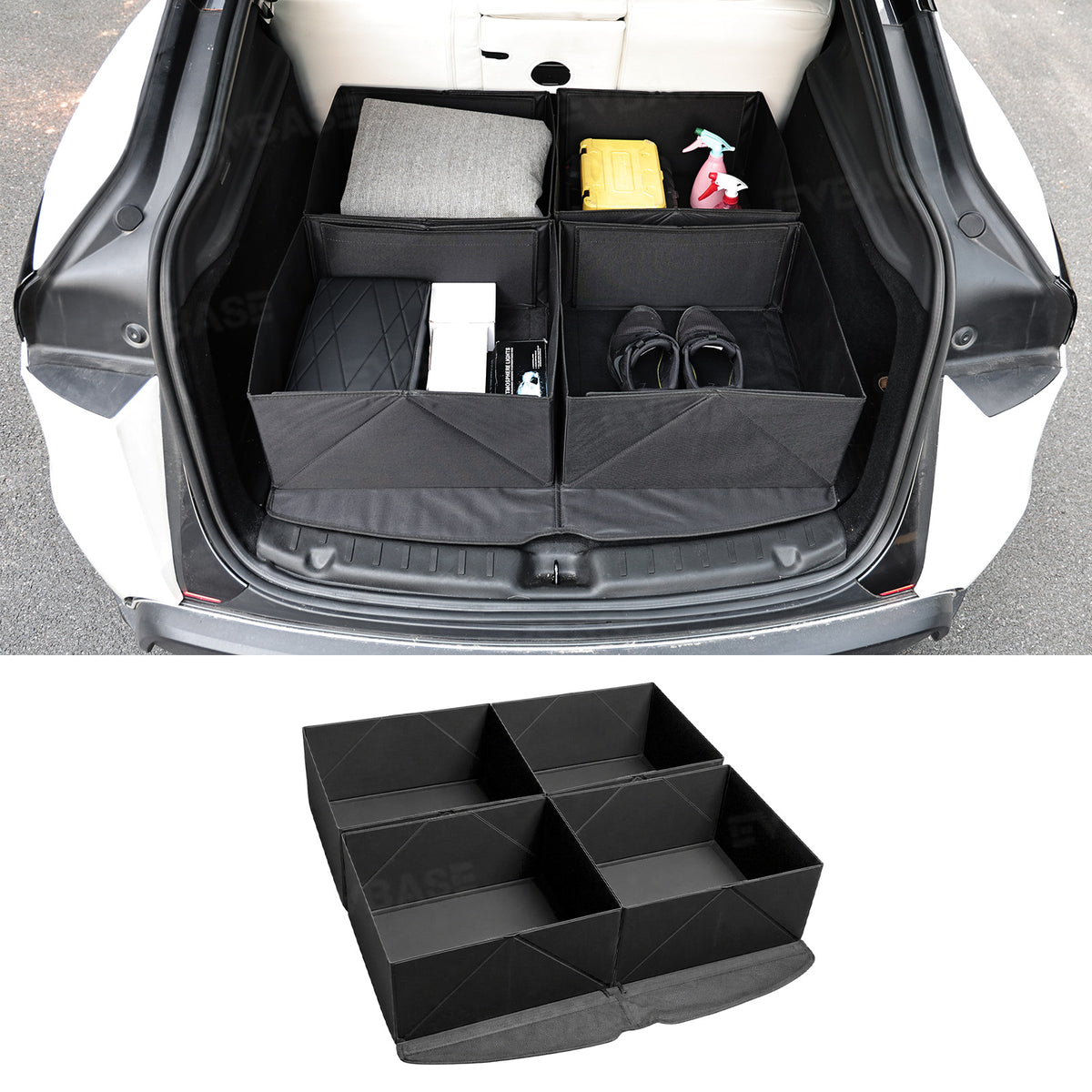 Model Y Juniper Expandable Trunk Organizer Foldable Trunk Cargo Storage Organizer