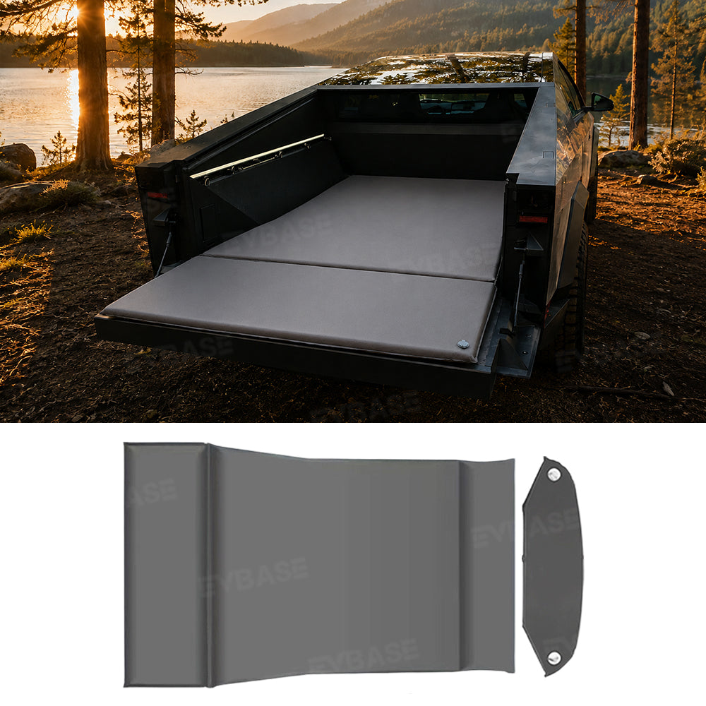 Cybertruck Air Mattress Frunk & Truck Bed Inflatable Camping Mattress Self-Inflating Travel Bed 2-Piece Set