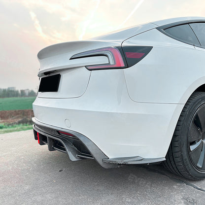 Model 3 Highland Rear Diffuser Bumper Lip ABS Spoiler Splitter Replacement With Brake Light for Tesla