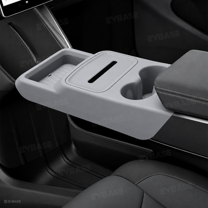 Model Y Juniper Standard Center Console Organizer Tray with Cup Holder & Tissue Box Holder