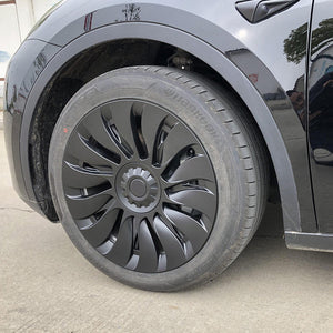 Model Y Überturbine Wheel Covers 19inch Model Y Gemini Wheel Cover Matte 4PCS 2020-2024 Year